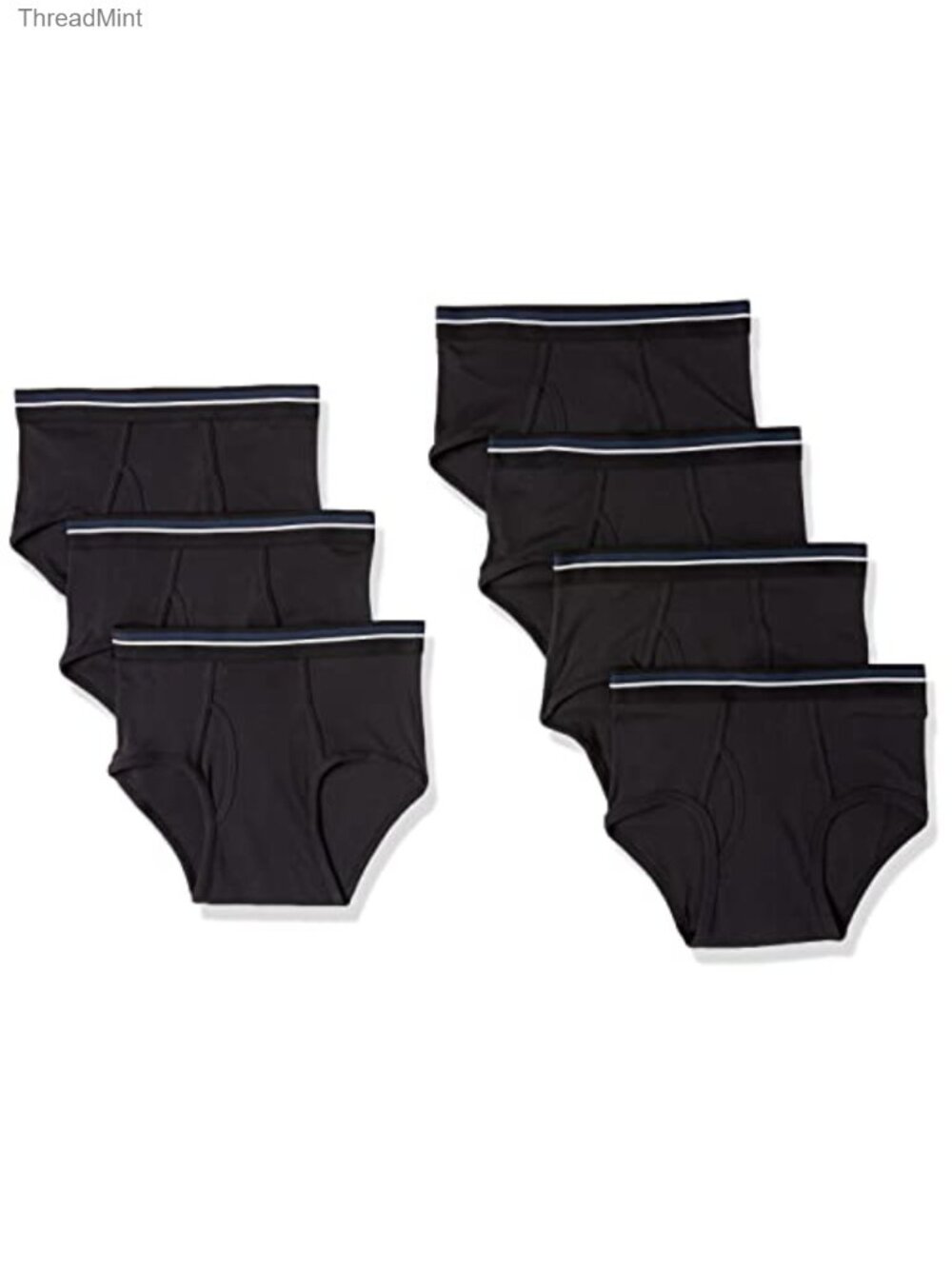Men's Ribbed Knit Briefs Breathable Elasticized Waistband Underwear
